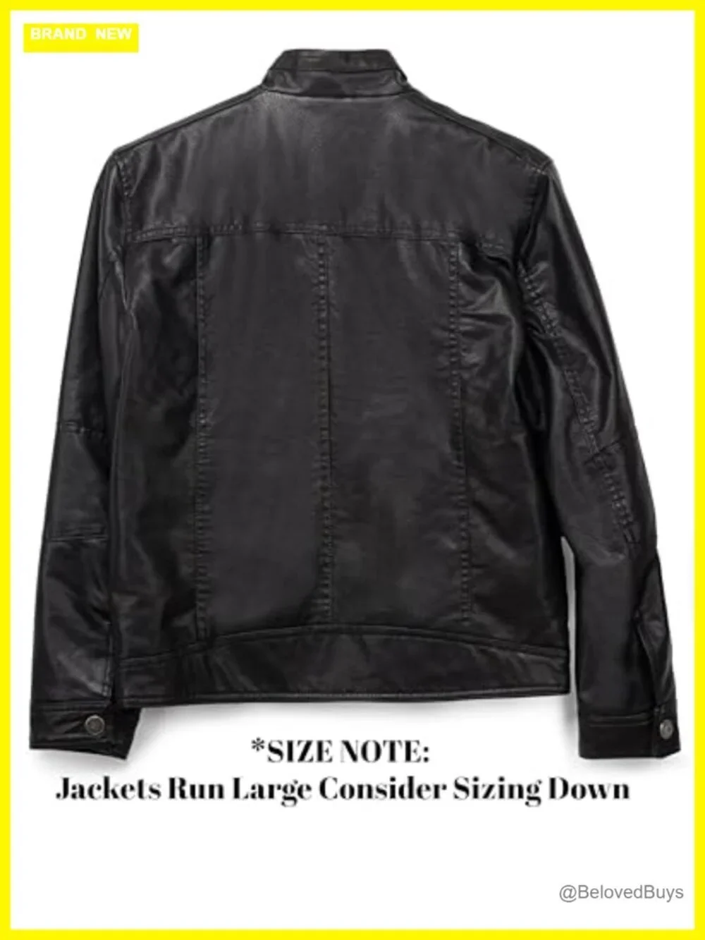 Youth Faux Leather Motorcycle Jacket Boys Fall Winter Coat